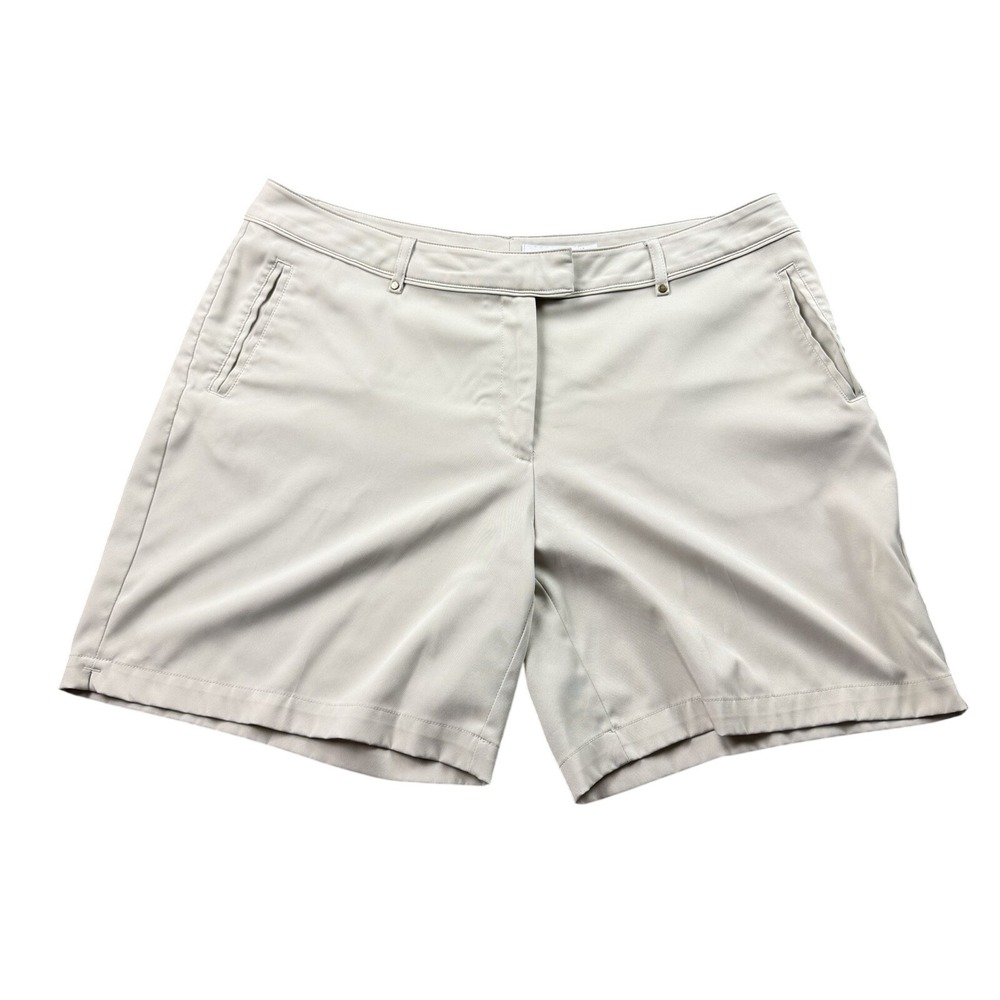Lady Hagen Golf Shorts‎ Womens 14 Beige Performance Bermuda Stretch